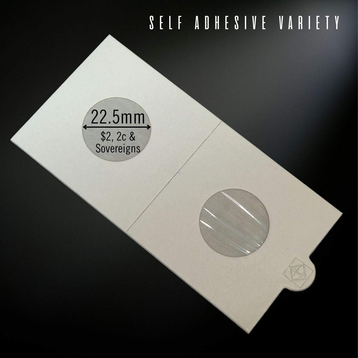 Lighthouse 22.5mm 2x2 protective coin holder suitable for Australian $2 coins, 2c coins and Sovereigns