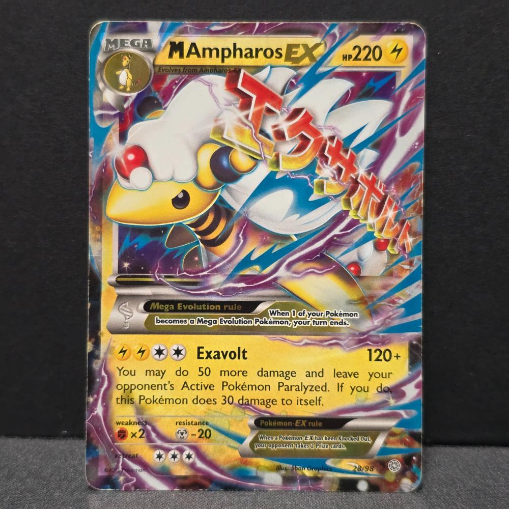 Ancient Origins - 28/98 - Mega Ampharos EX - Ultra Rare [DMG] - English Pokémon TCG