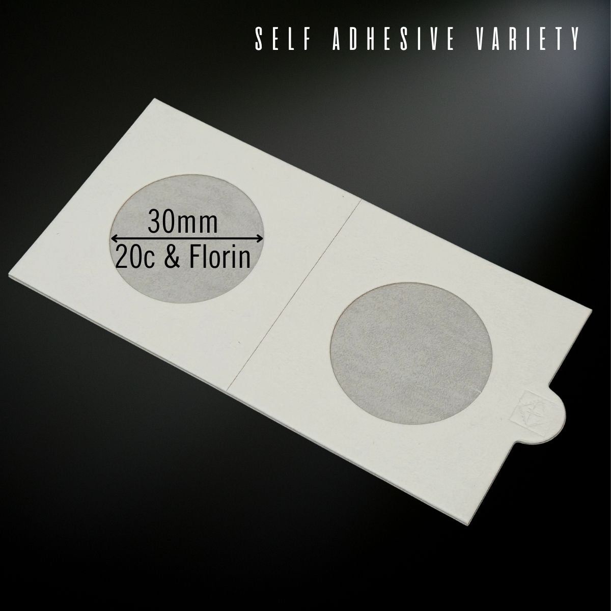 Lighthouse 30mm Self-Adhesive 2x2 pkt-25 — ideal for Australian 20c coins