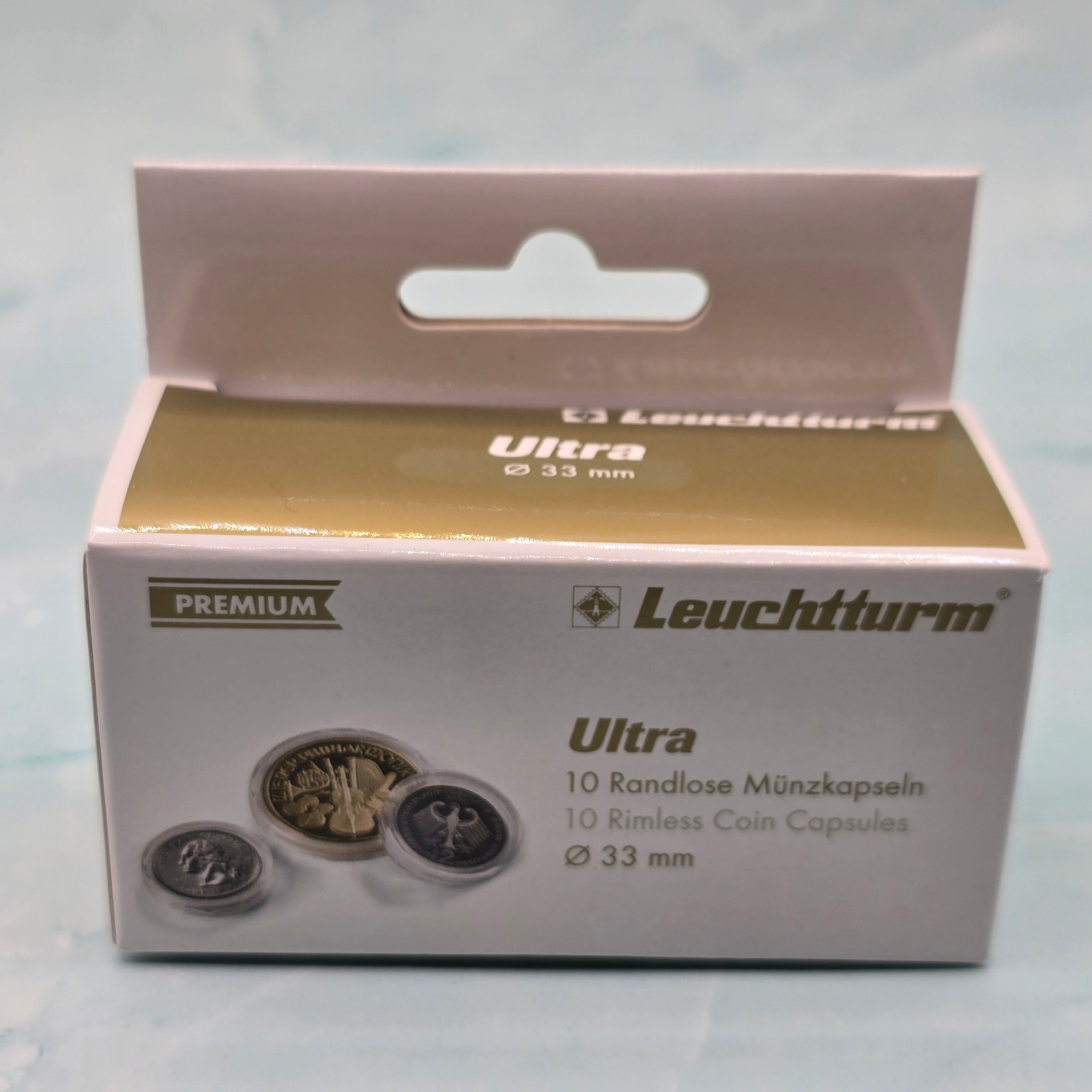 Lighthouse 33mm Ultra Coin Capsules for Australian 50c coins