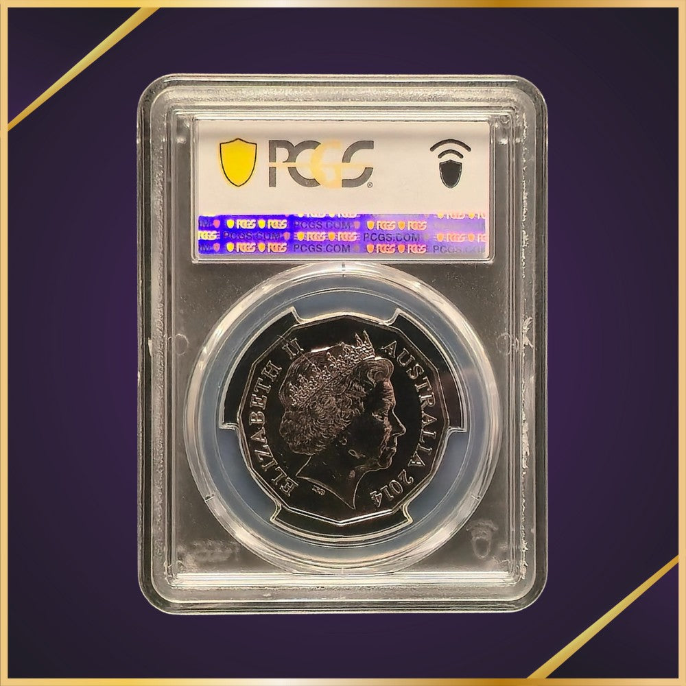 2014 50c Australia at War: Western Front PCGS Graded MS69