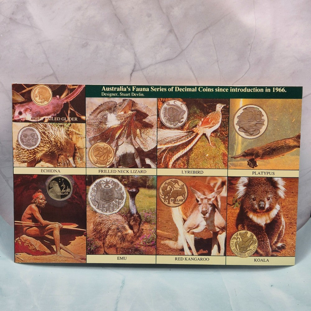 Australian $2 Currency 1855-1988 Two Dollar Coin & Banknote Collectors Folder