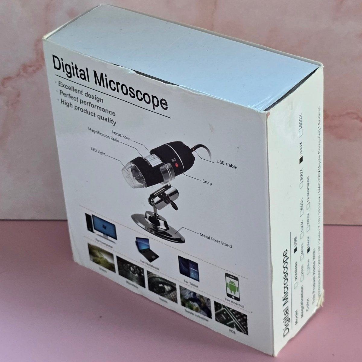 Box of a digital microscope USB 1000X