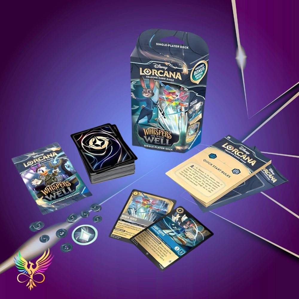 Disney Lorcana TCG: Whispers in the Well Sapphire/Steel Single Player Deck