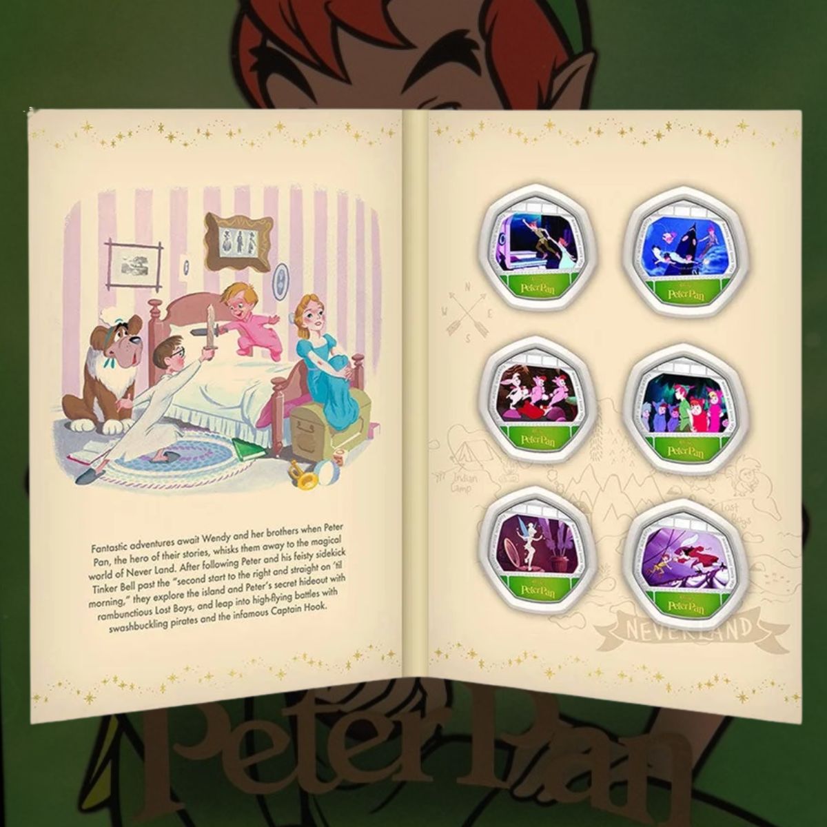 Disney Movie Moments Peter Pan Silver-Plated Complete Collection
