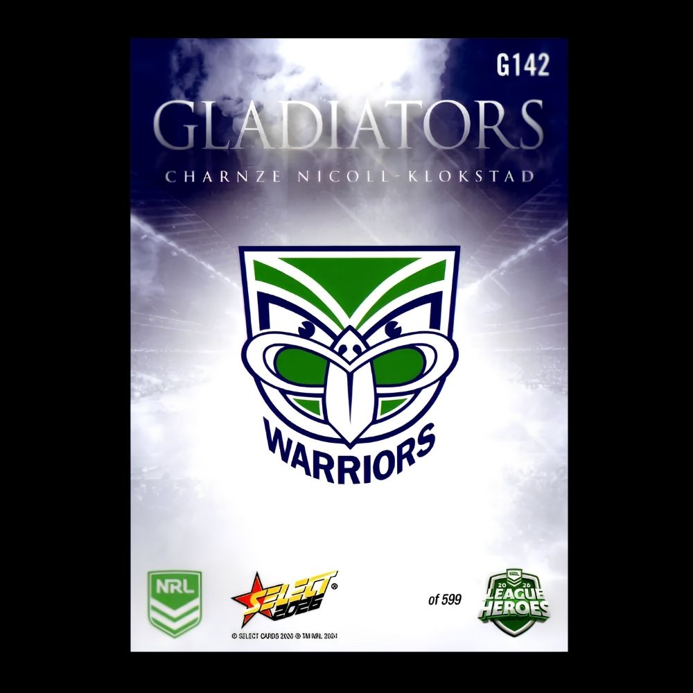 2026 NRL League Heroes - Gladiators - G142 - Charnze Nicoll-Klokstad