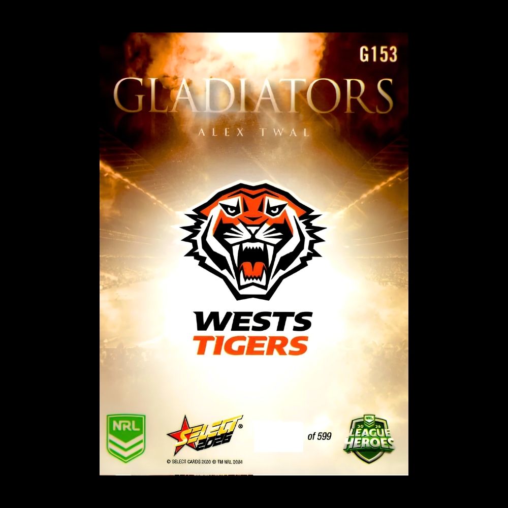 2026 NRL League Heroes - Gladiators - G153 - Alex Twal