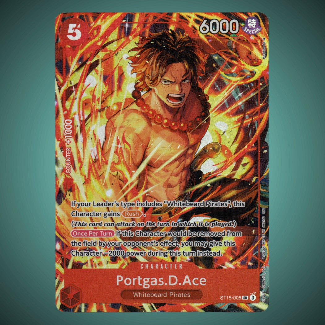 ST15-005 – Portgas D. Ace – [IB-05] Super Rare Promo – One Piece TCG
