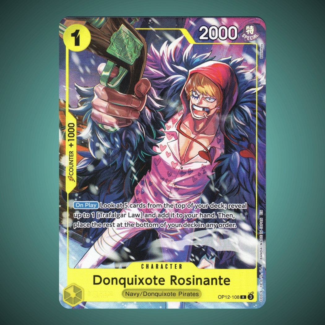 OP12-108 – Donquixote Rosinante – [IB-06] Rare Promo – One Piece TCG