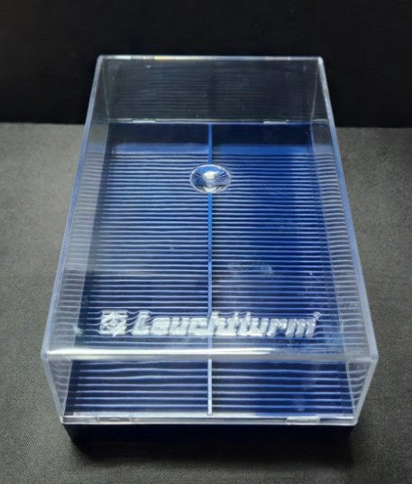 Lighthouse Plastic Box for 100 2x2 Coin Holders - Blue