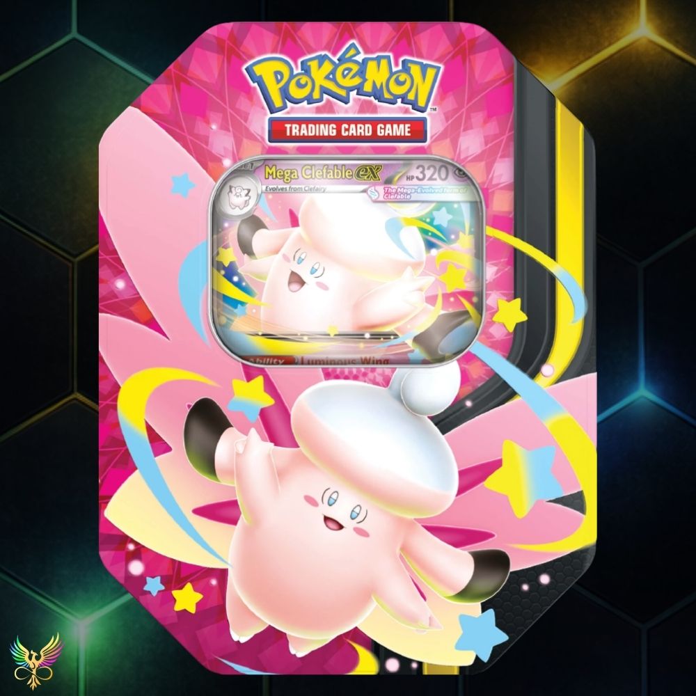 Pokémon TCG: Mega Moonlit Mega Clefable ex Tin