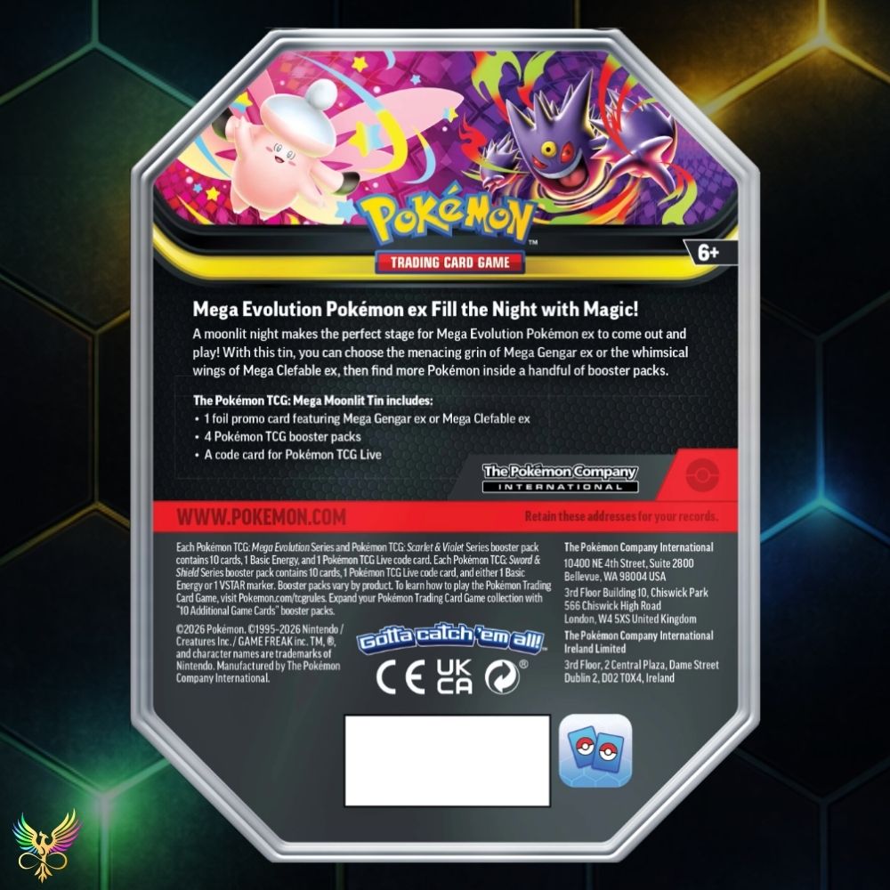 Pokémon TCG: Mega Moonlit Mega Clefable ex Tin