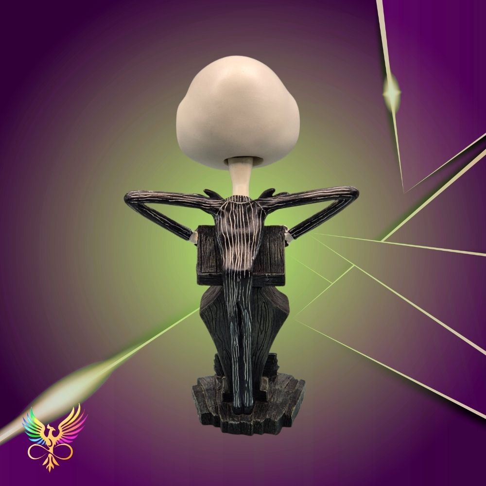 NECA Nightmare Before Christmas Head Knocker Jack Skellington Resin Statue Unboxed