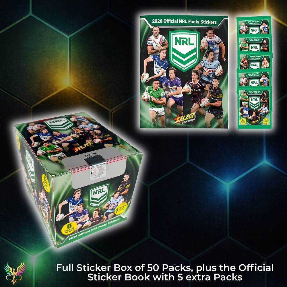 Select® 2026 NRL League Heroes Sticker Box +Official Sticker Folder