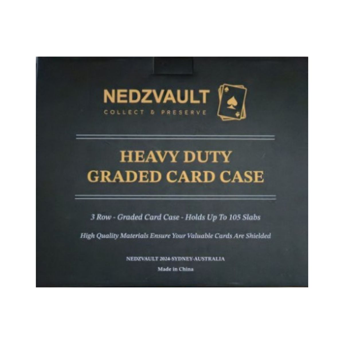 Nedz Vault Heavy Duty Graded Card Case – 105 Slab Capacity with Combination Lock