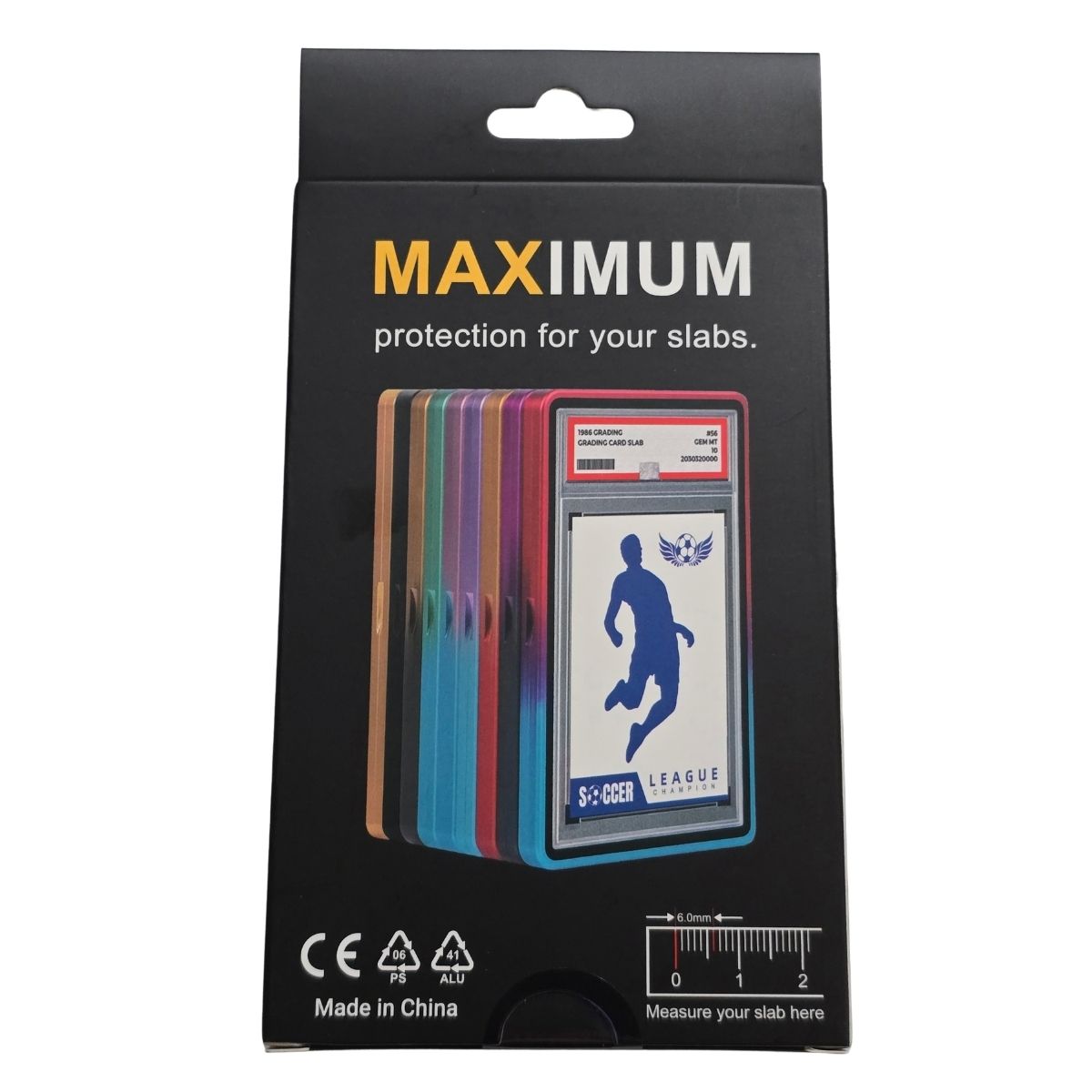 Aluminium Graded Card Slab Protector (PSA) – GRADIENT BLUE/GREEN