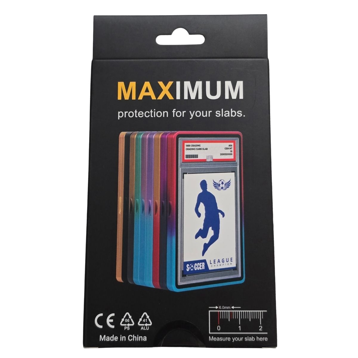 Aluminium Graded Card Slab Protector (PSA) – GRADIENT BLUE/PINK