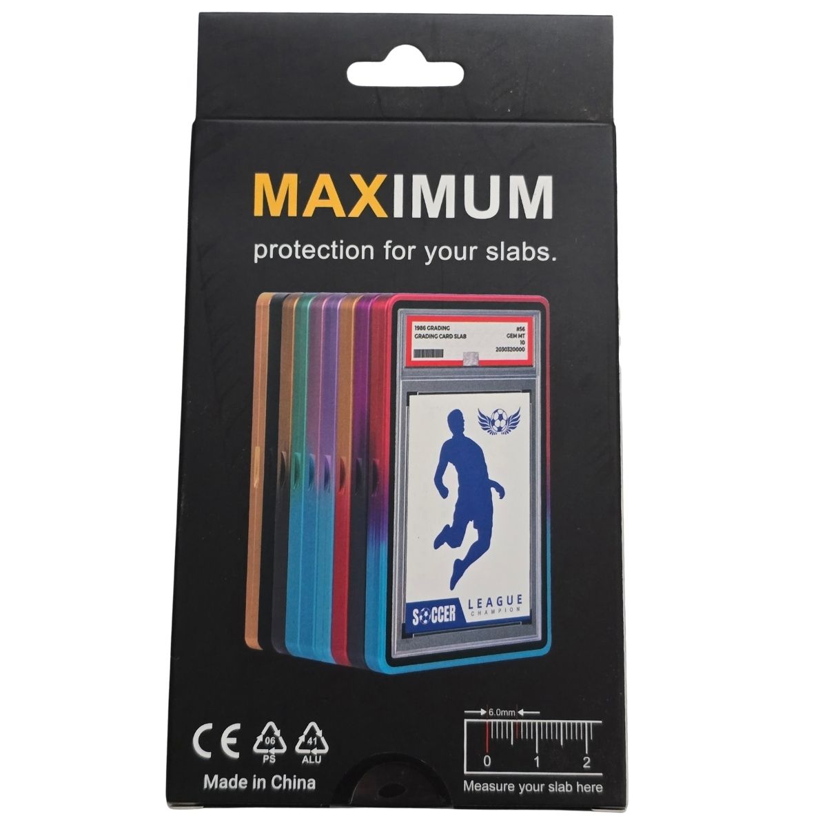 Aluminium Graded Card Slab Protector (PSA) – GRADIENT BLACK/PINK