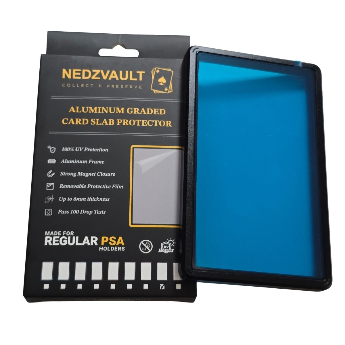 Aluminium Graded Card Slab Protector (PSA) – BLACK