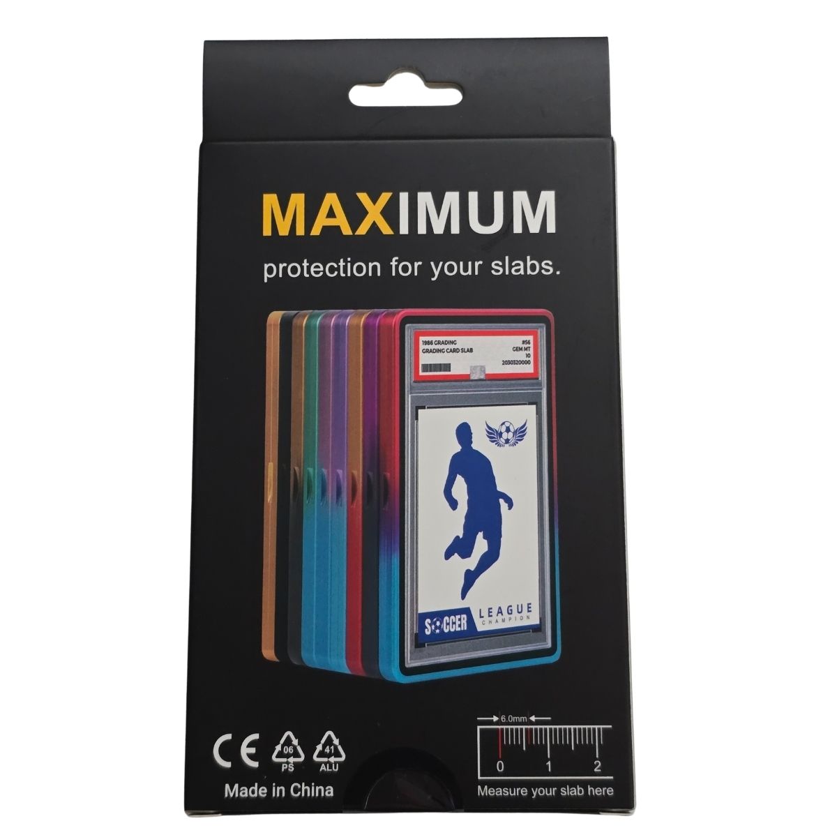 Aluminium Graded Card Slab Protector (PSA) – BLACK