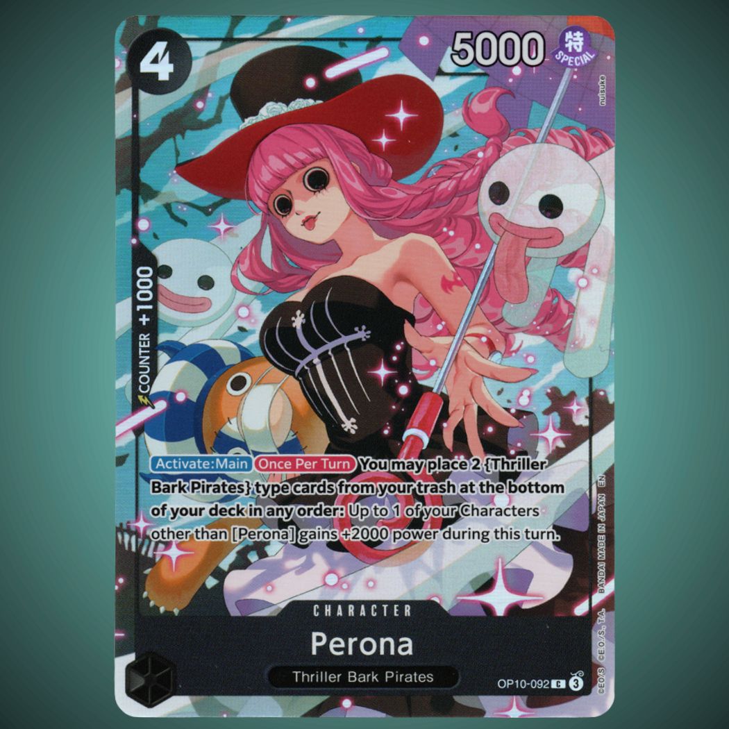 perona deck one piece tcg OP10‑092 – OP‑PR – Perona – Promo Common – One Piece TCG