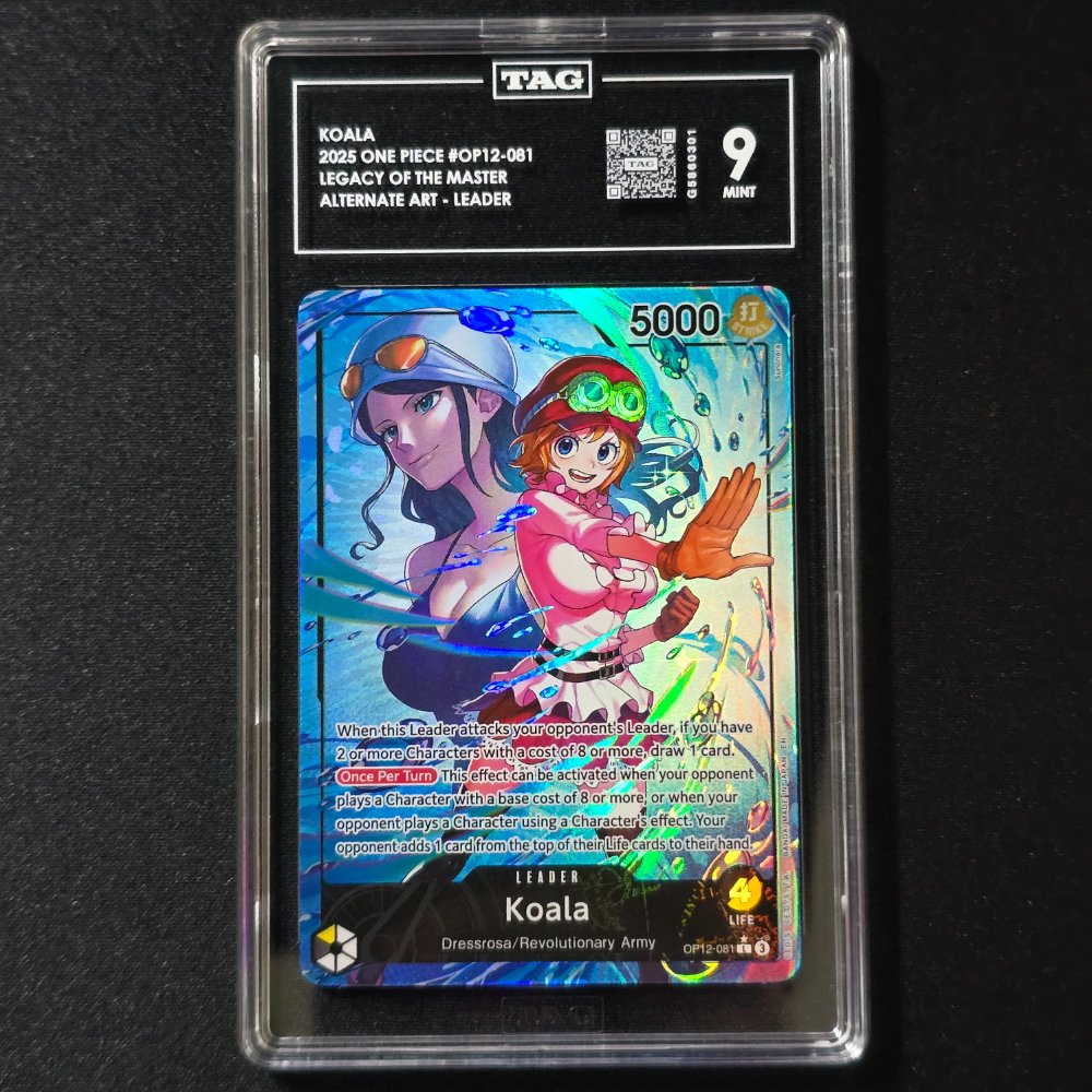 2025 One Piece - Koala - Alternate Art Leader - OP12-081 - TAG Mint 9