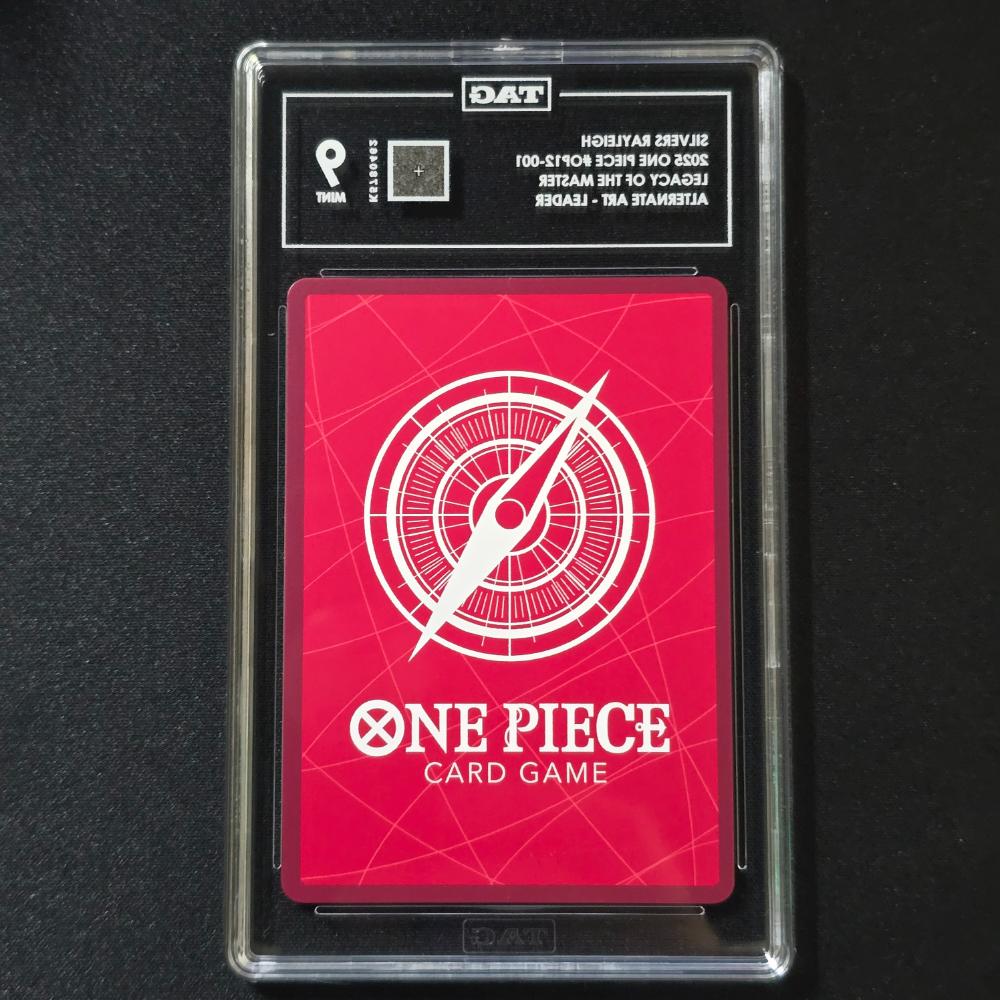 2025 One Piece - Silvers Rayleigh - Alternate Art Leader - OP12-001 - TAG Mint 9
