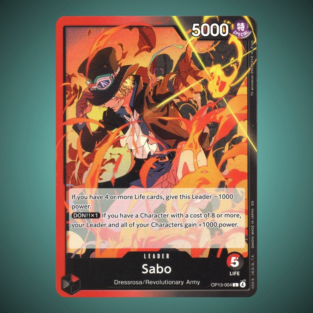OP13-004 – Sabo – Leader – One Piece TCG