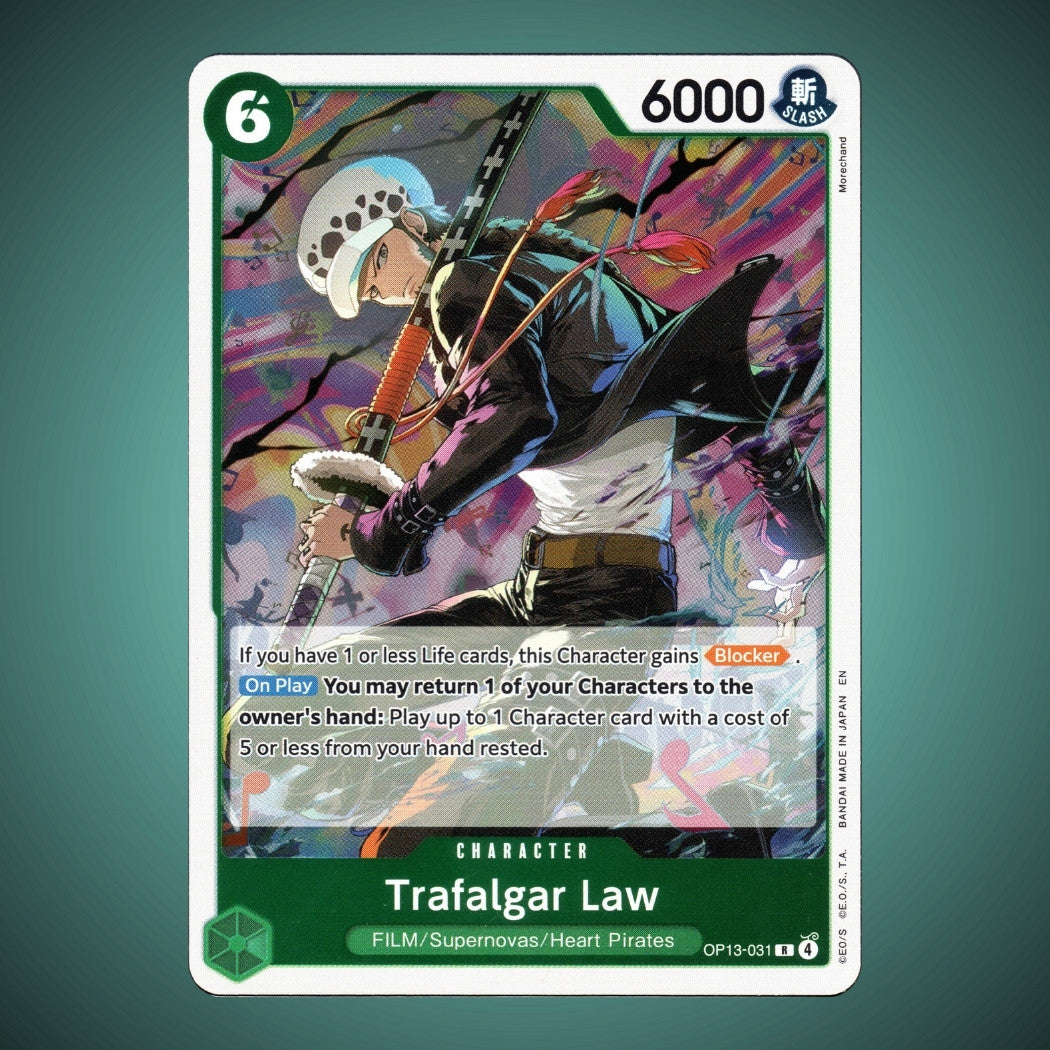 OP13-031 – Trafalgar Law – Rare – One Piece TCG