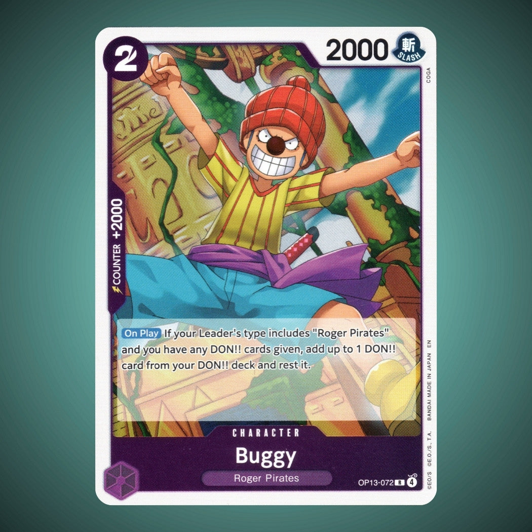 OP13-072 – Buggy – Rare – One Piece TCG