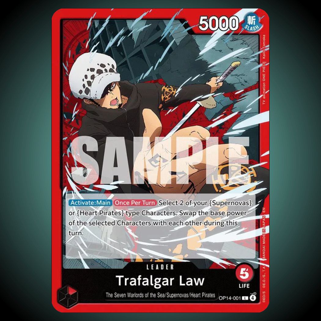 OP14-001 – Trafalgar Law – Leader – English One Piece