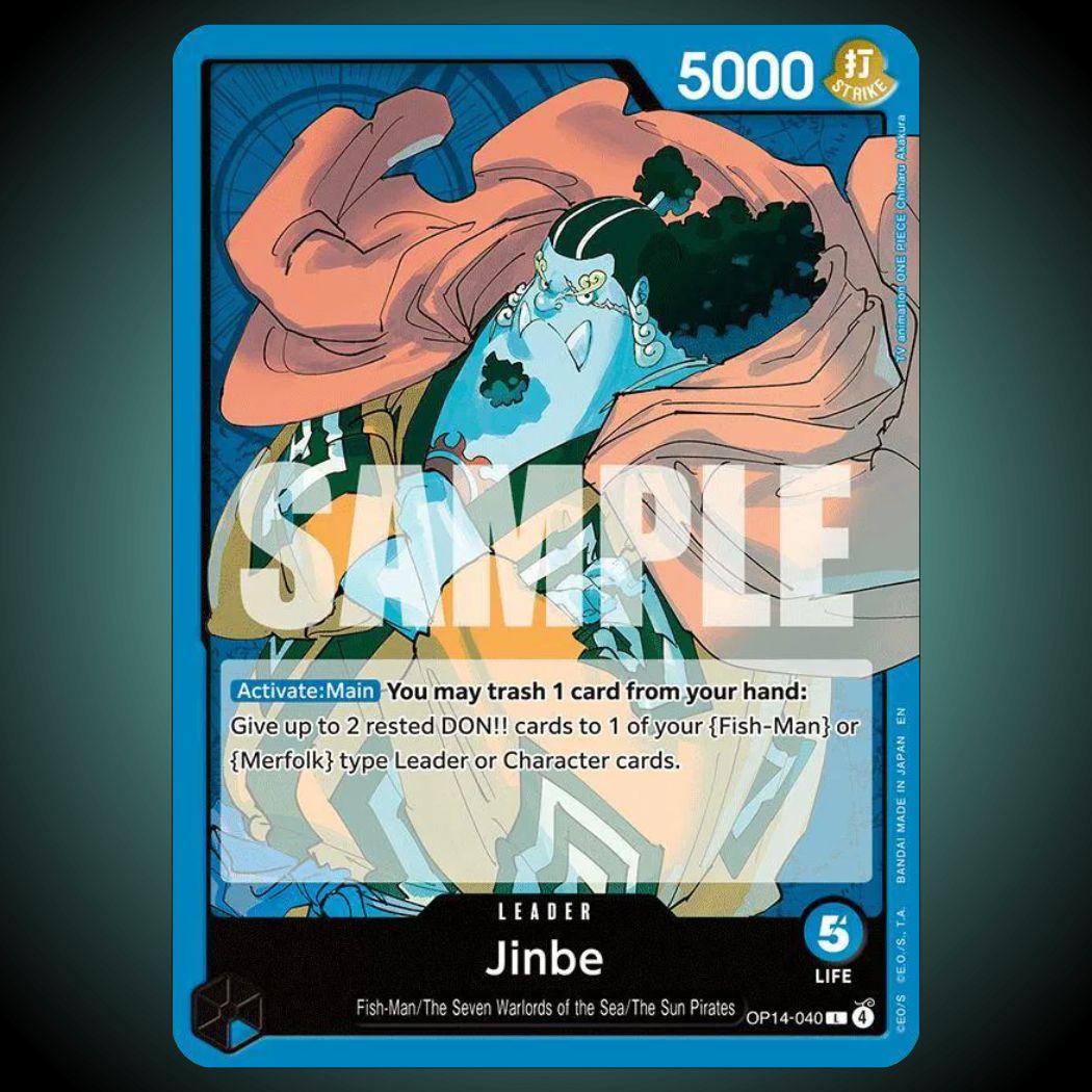 OP14-040 – Jinbe – Leader – English One Piece