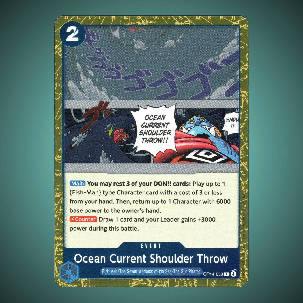 OP14-058 – Ocean Current Shoulder Throw – Event Rare – One Piece TCG