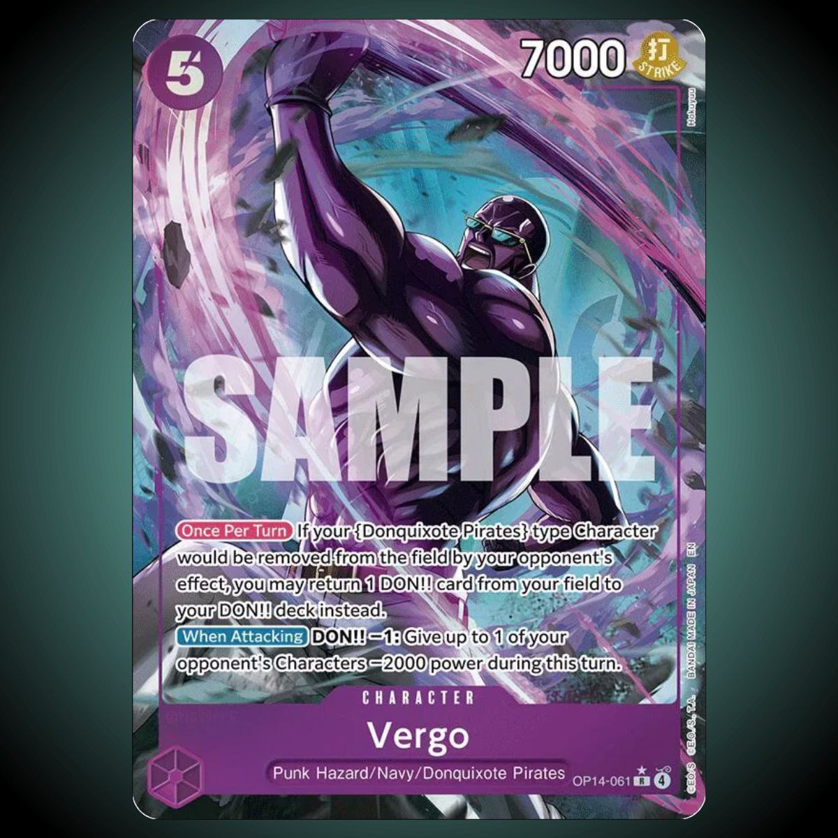 OP14-061 – Vergo – Alternate Art  Rare – One Piece TCG Single Card