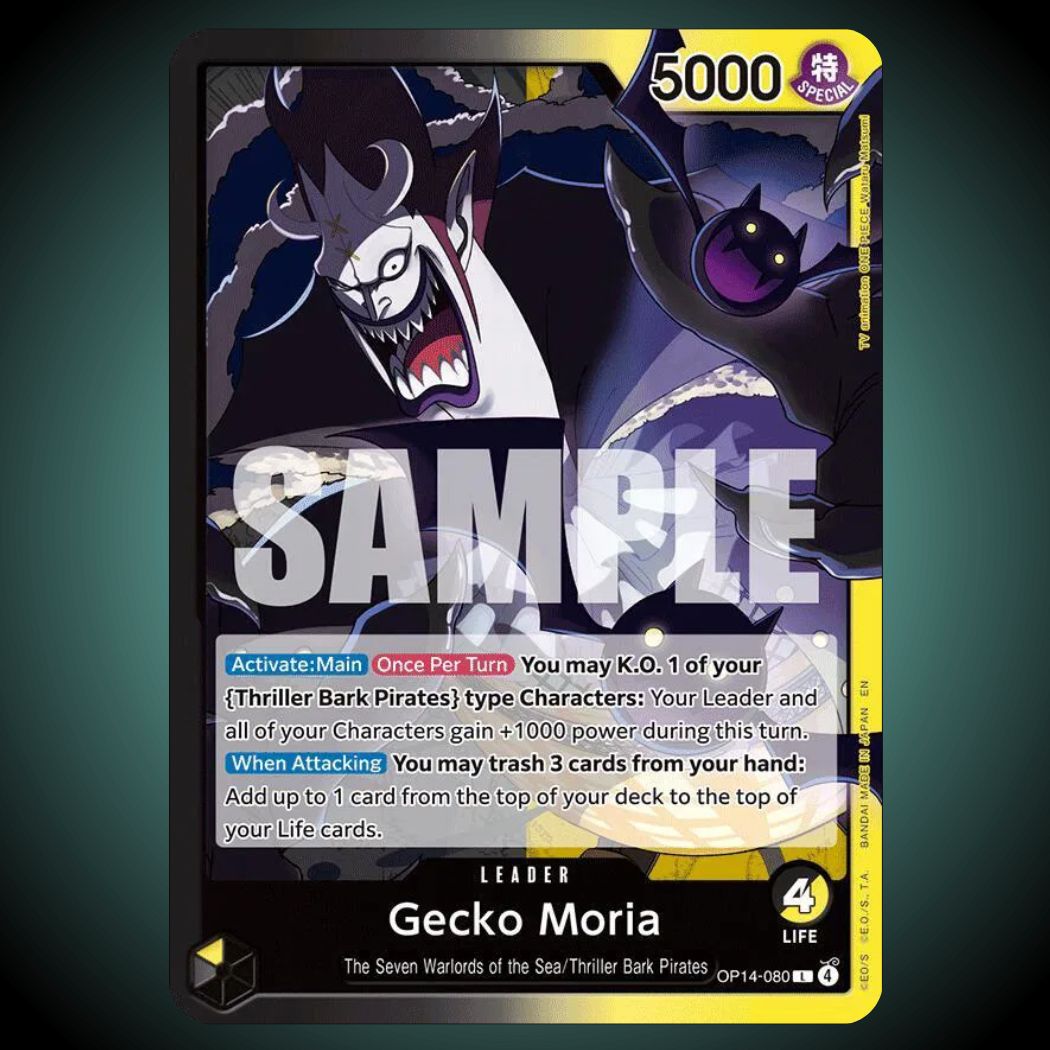 OP14-080 – Gecko Moria – Leader – English One Piece