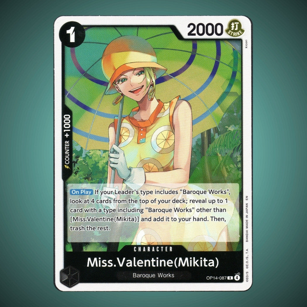 OP14-087 – Miss. Valentine (Mikita) – Rare – One Piece TCG