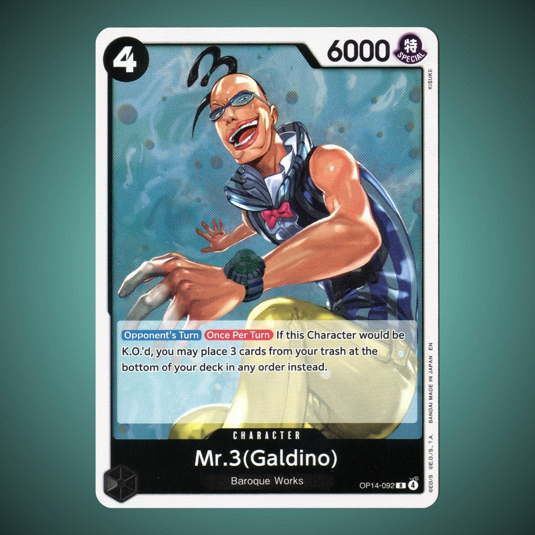 OP14-092 – Mr. 3 (Galdino) – Rare – One Piece TCG