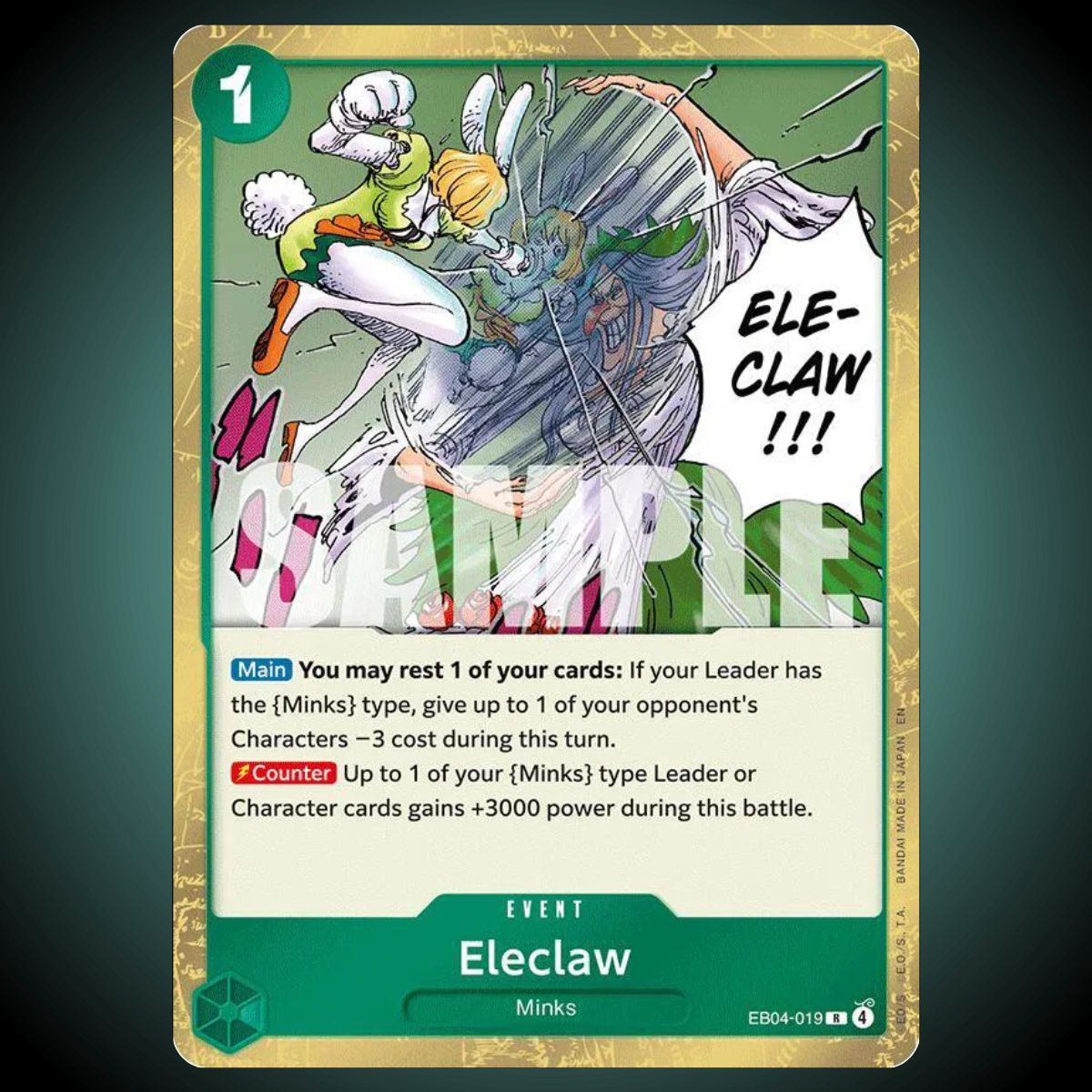 OP14 / EB04-019 – Eleclaw Event Card – Rare – One Piece TCG Single Card