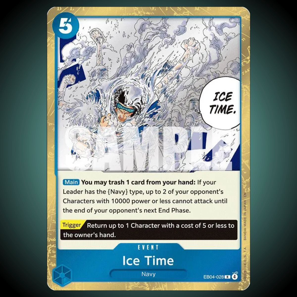 OP14 / EB04-028 – Ice Time Event Card – Rare – One Piece TCG Single Card