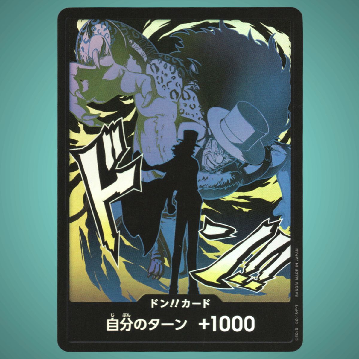 PRB02 - Don!! Card – Rob Lucci – Foil - Japanese One Piece TCG