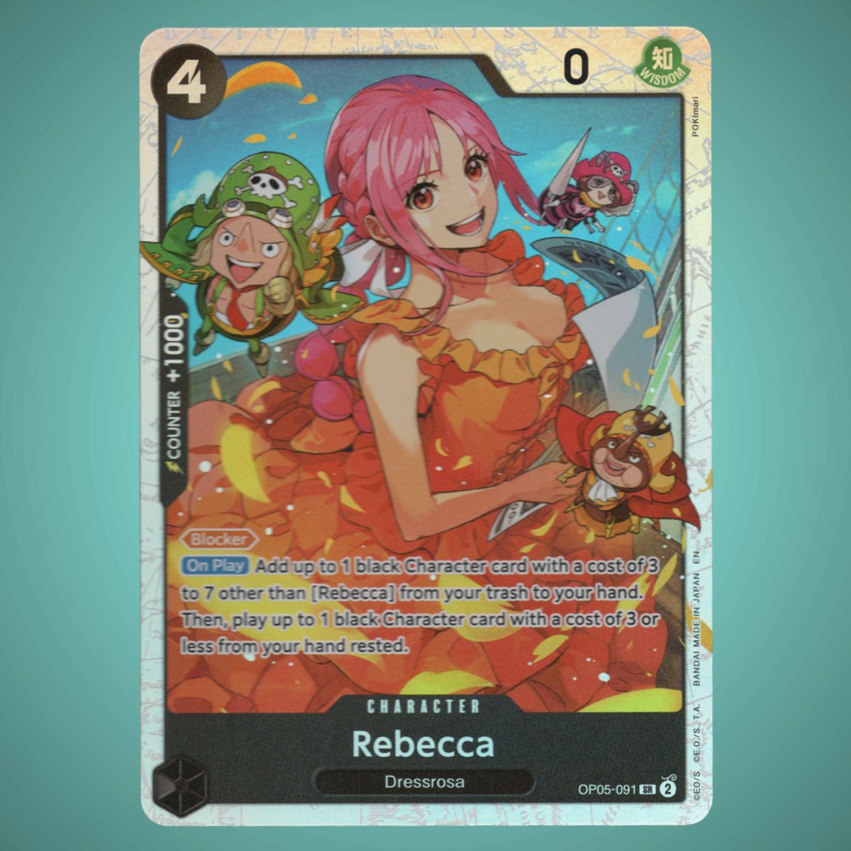 OP05-091 – Rebecca – Super Rare [Reprint] – One Piece TCG