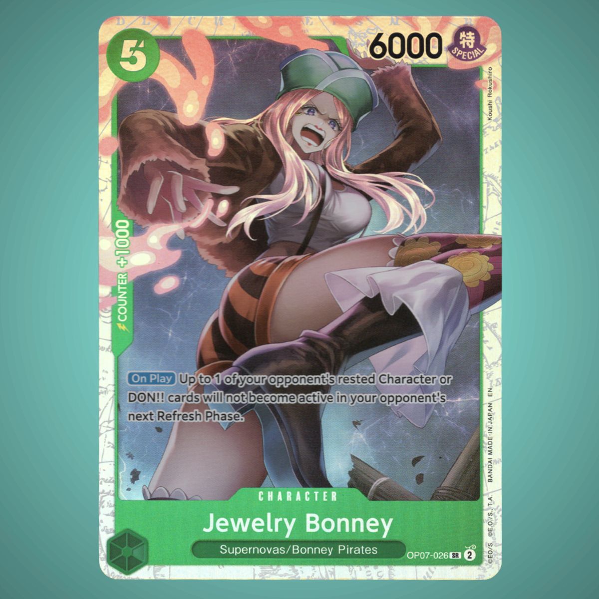 OP07-026 – Jewelry Bonney – Super Rare [Reprint] – One Piece TCG