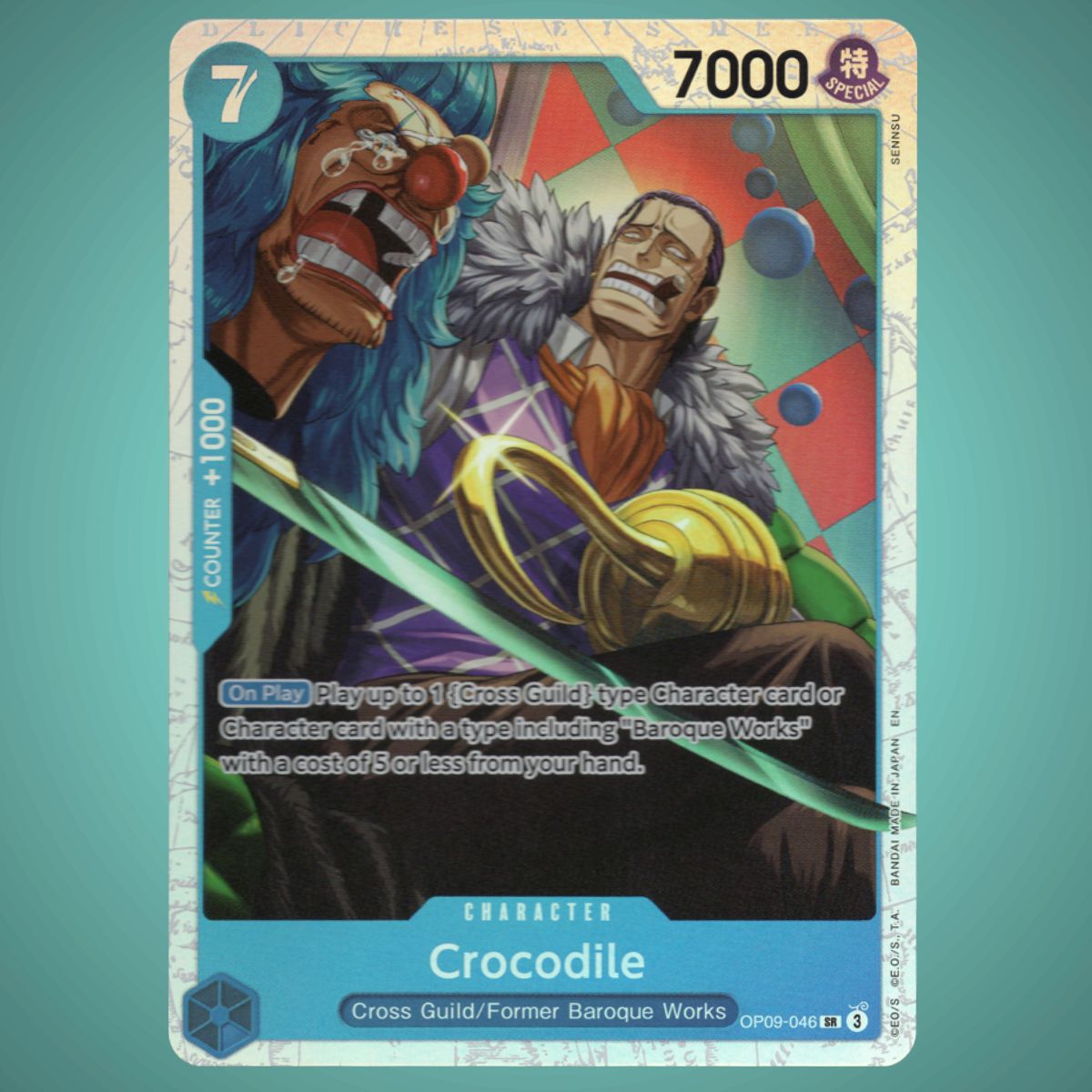 OP09-046 – Crocodile – Super Rare [Reprint] – One Piece TCG