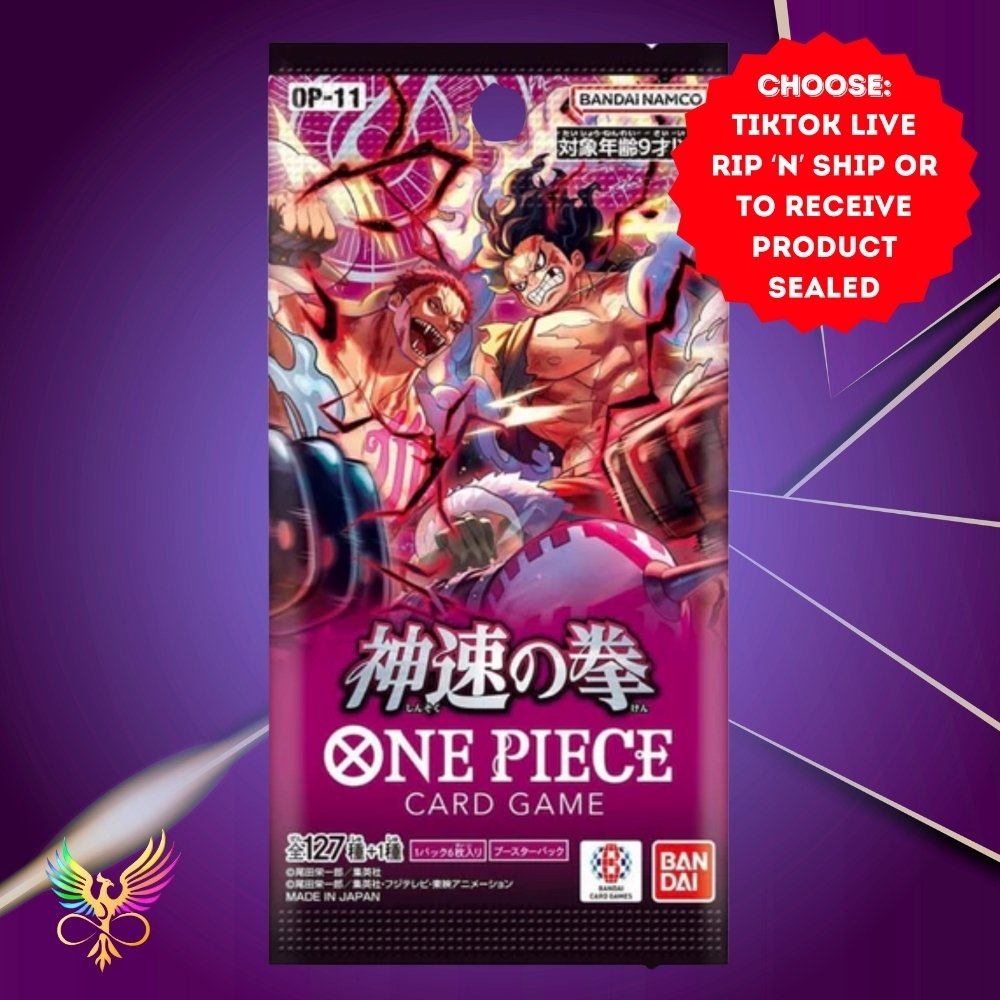 One Piece TCG: OP11 Fist of Divine Speed - Japanese Booster Pack Art