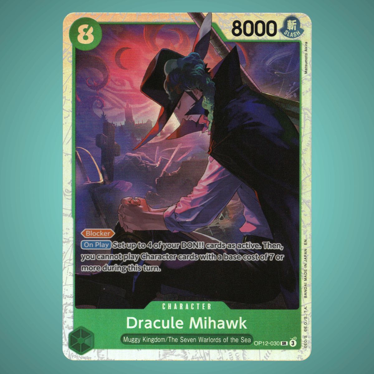 OP12-030 – Dracule Mihawk – Super Rare  – One Piece TCG