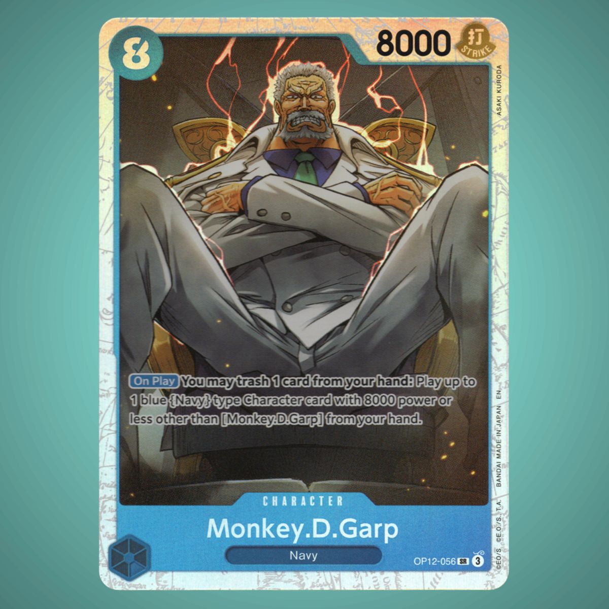 OP12-056 – Monkey D. Garp – Super Rare [Reprint] – One Piece TCG