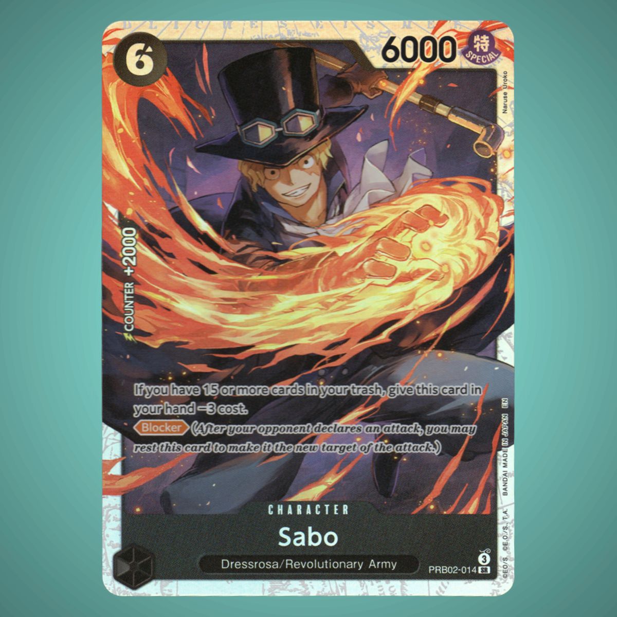 PRB02-014 – Sabo – Super Rare – One Piece TCG