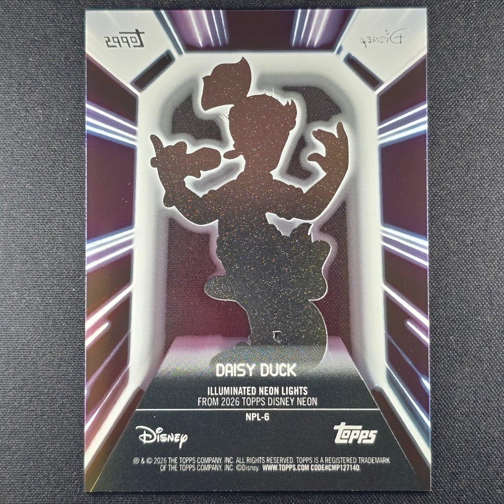 2026 Topps® Neon Disney PETG Lights #NPL-6 Daisy Duck