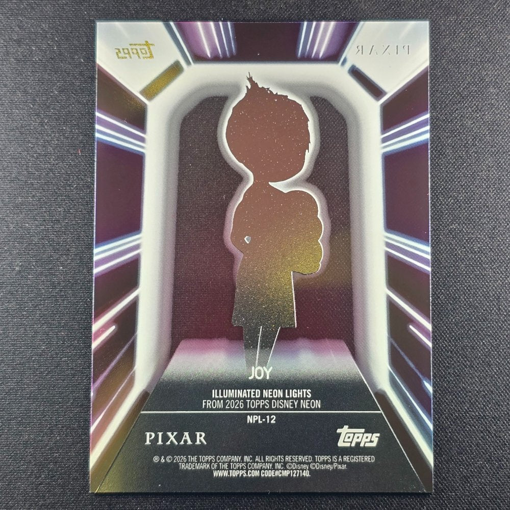 2026 Topps® Neon Disney PETG Lights #NPL-12 Joy [Inside Out]