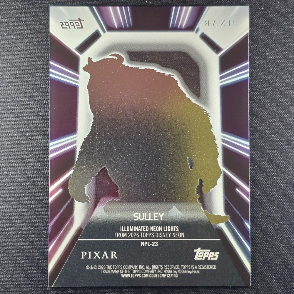 2026 Topps® Neon Disney PETG Lights #NPL-23 Sulley [Monsters Inc.]